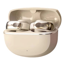 KY31 ear-hook bluetooth earbuds cream color,KY31 bluetooth earbuds with digital display charging case