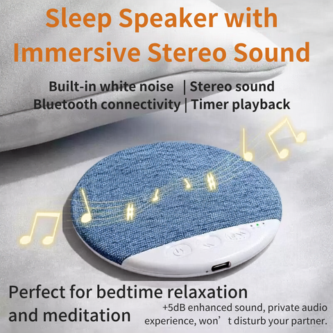 Under Pillow Speaker – Bluetooth Sleep Speaker with White Noise & Stereo Sound